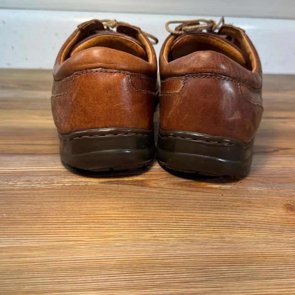 Born Men's Brown Leather Lace-Up Casual Oxford Shoes, Size 11/45